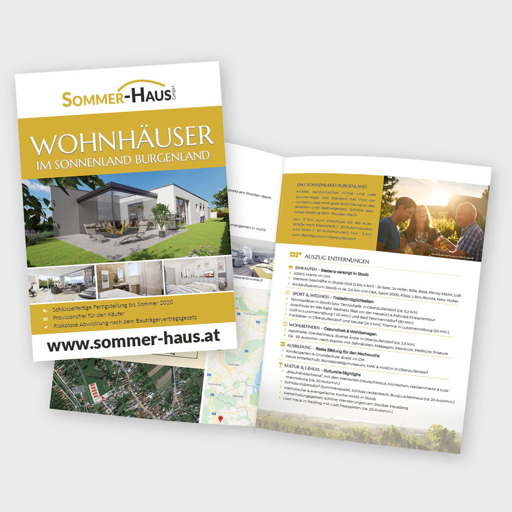 Folder Bauprojekt Stoob – Sommer-Haus GmbH, Wr. Neustadt