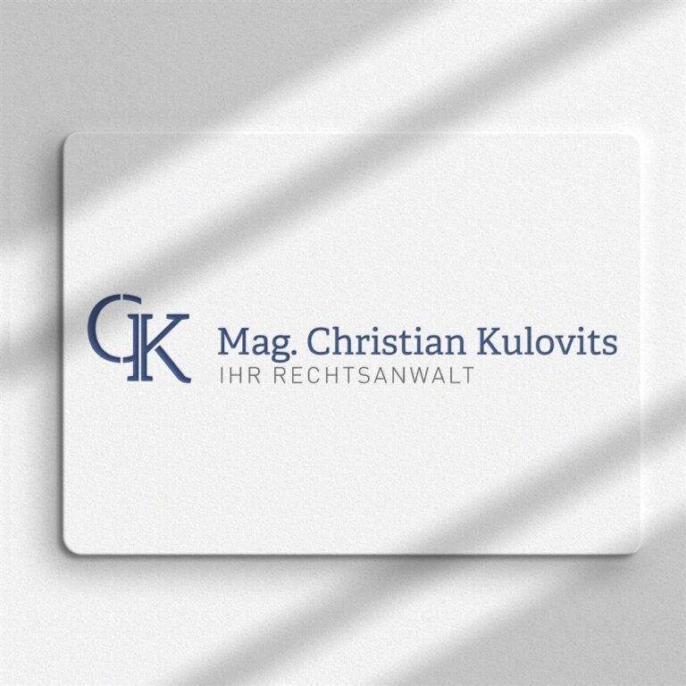 Logo Rechtsanwalt Mag. Christian Kulovits, Logodesign Jenny Horvath