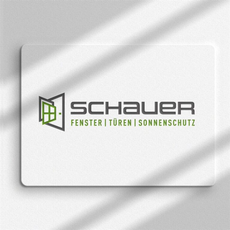 Logo Schauer Fenster, Türen, Sonnenschutz, Logodesign Jenny Horvath