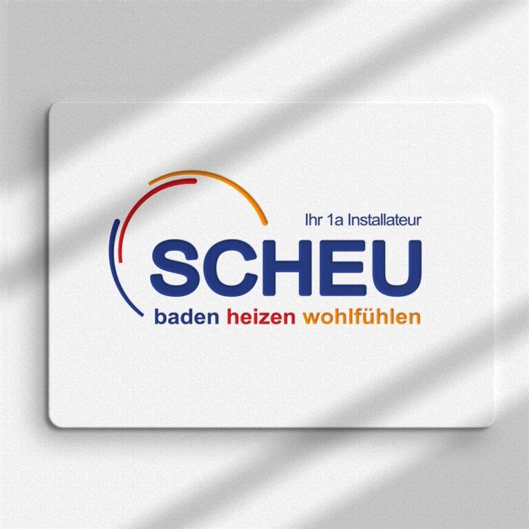 Logo Scheu Installateur, Logodesign Jenny Horvath