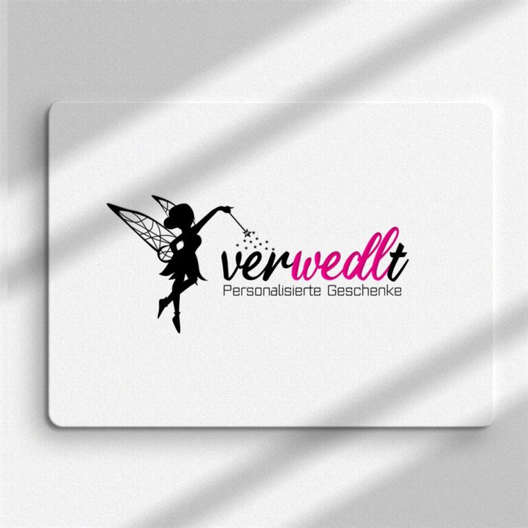 Logo verwedlt Personalisierte Geschenke, Logodesign Jenny Horvath